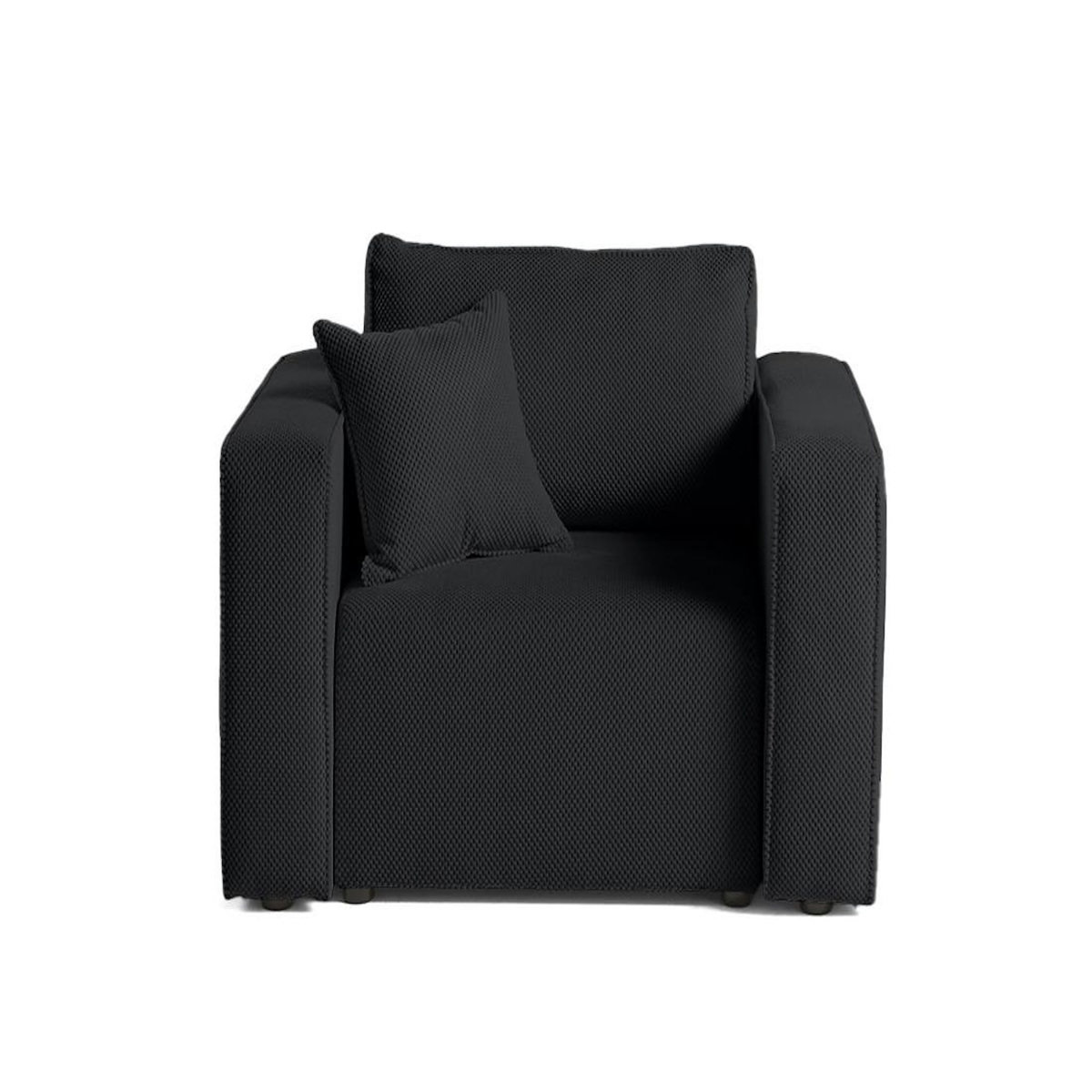 BEST MOBILIER Topaze - fauteuil - en velours texturé