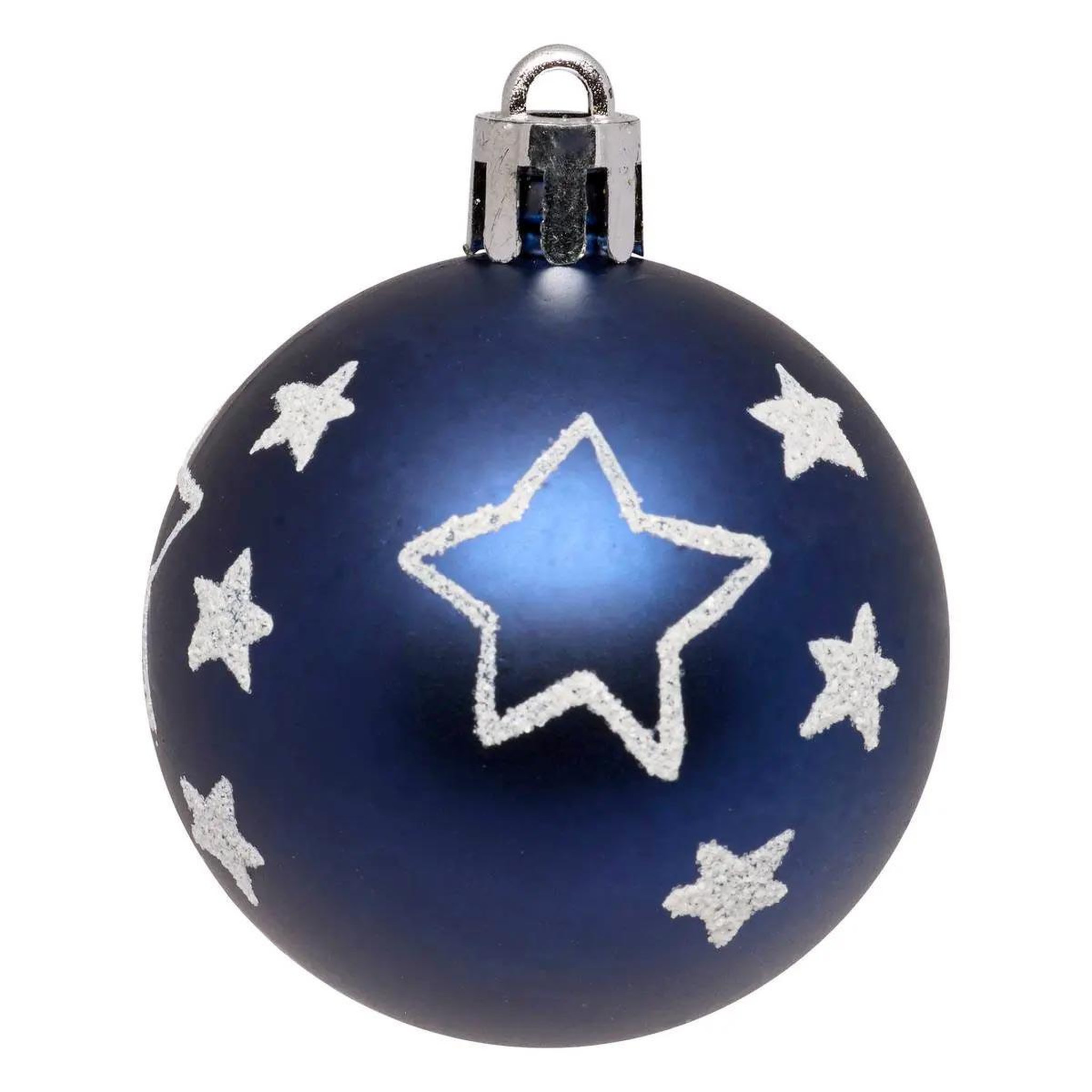 Voir la diapositive 4 : ATMOSPHERA Lot de 15 boules de noël  quiet times  5cm bleu & argent