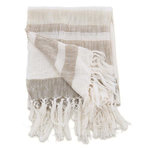 Paris Prix Plaid à Franges  Sandy  130x170cm Beige & Marron