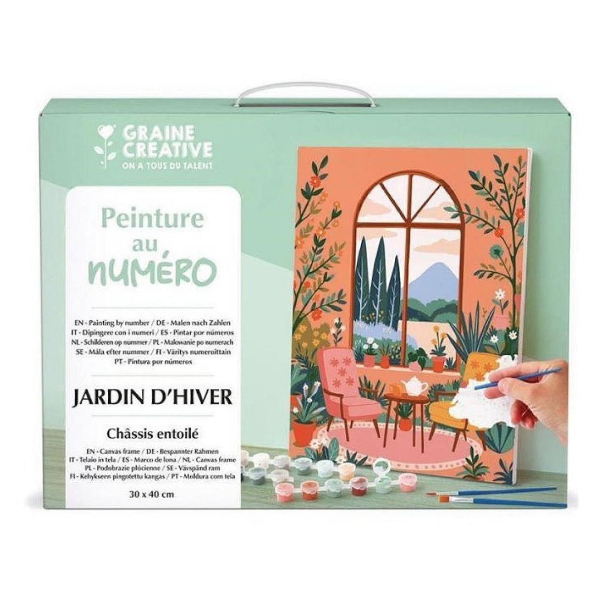 Graine créative Peinture au numero - Jardin d hiver