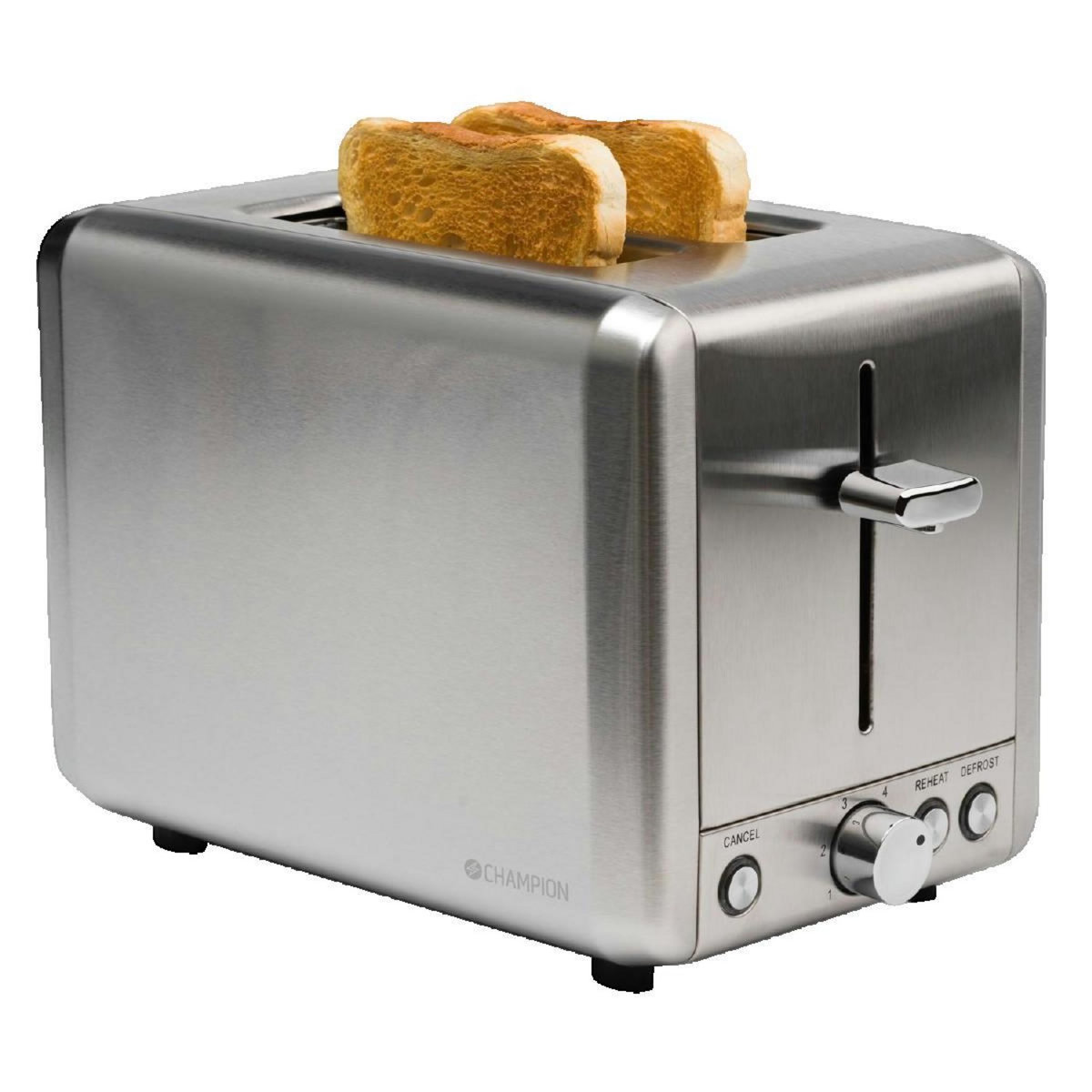 CHAMPION Grille pain Champion acier inoxydable 2 tranches