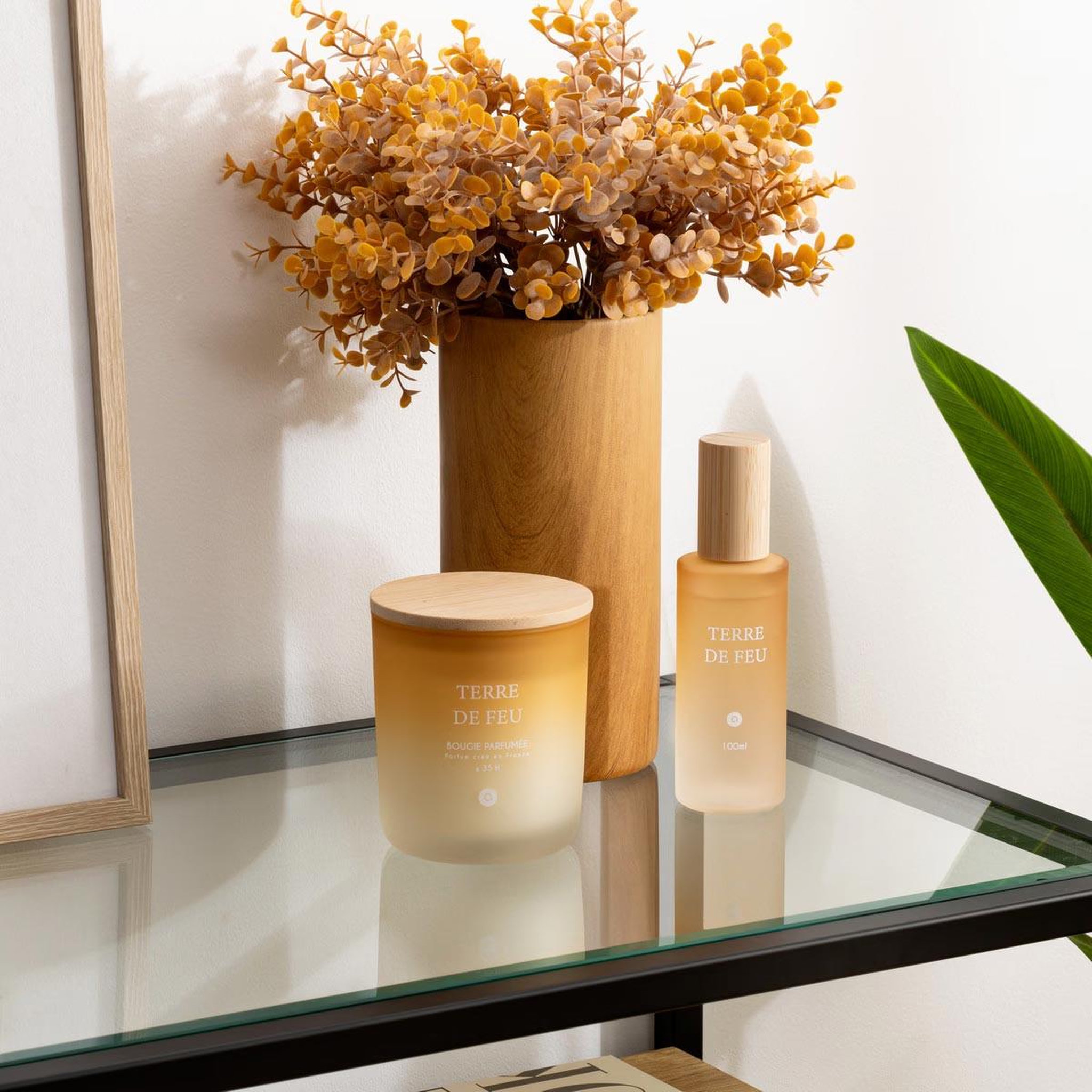 Voir la diapositive 2 : ATMOSPHERA Spray d'ambiance en verre  sana  100ml terre de feu
