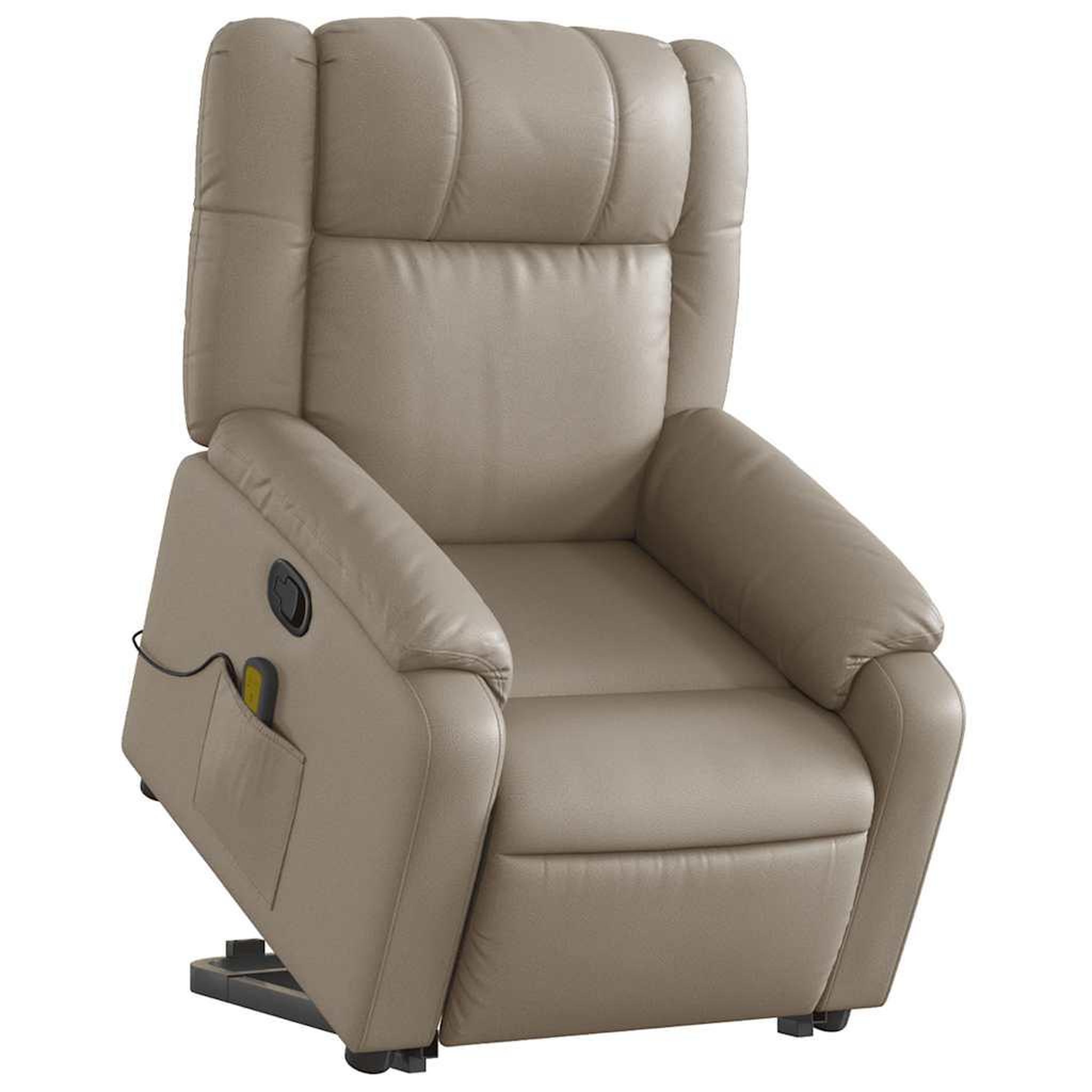 Voir la diapositive 3 : VIDAXL Fauteuil inclinable de massage Cappuccino Similicuir