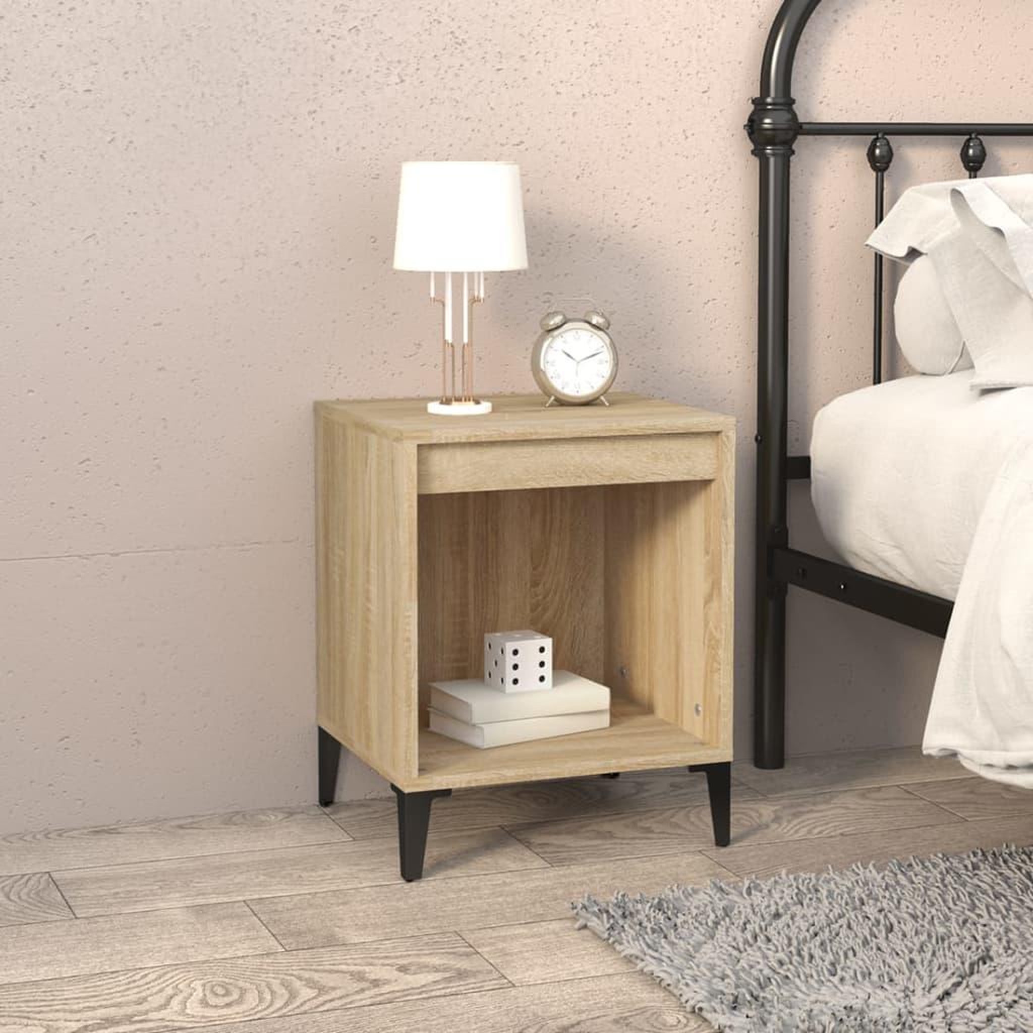 Voir la diapositive 3 : VIDAXL Tables de chevet 2 pcs Chene sonoma 40x35x50 cm