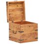 Voir la diapositive 2 : VIDAXL Coffre 40x40x40 cm bois d'acacia solide