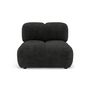 Voir la diapositive 6 : LISA DESIGN Grace - module d'assise sans accoudoir en velours texturé