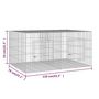 Voir la diapositive 6 : VIDAXL Cage a lapin 2 panneaux 110x79x54 cm Fer galvanise