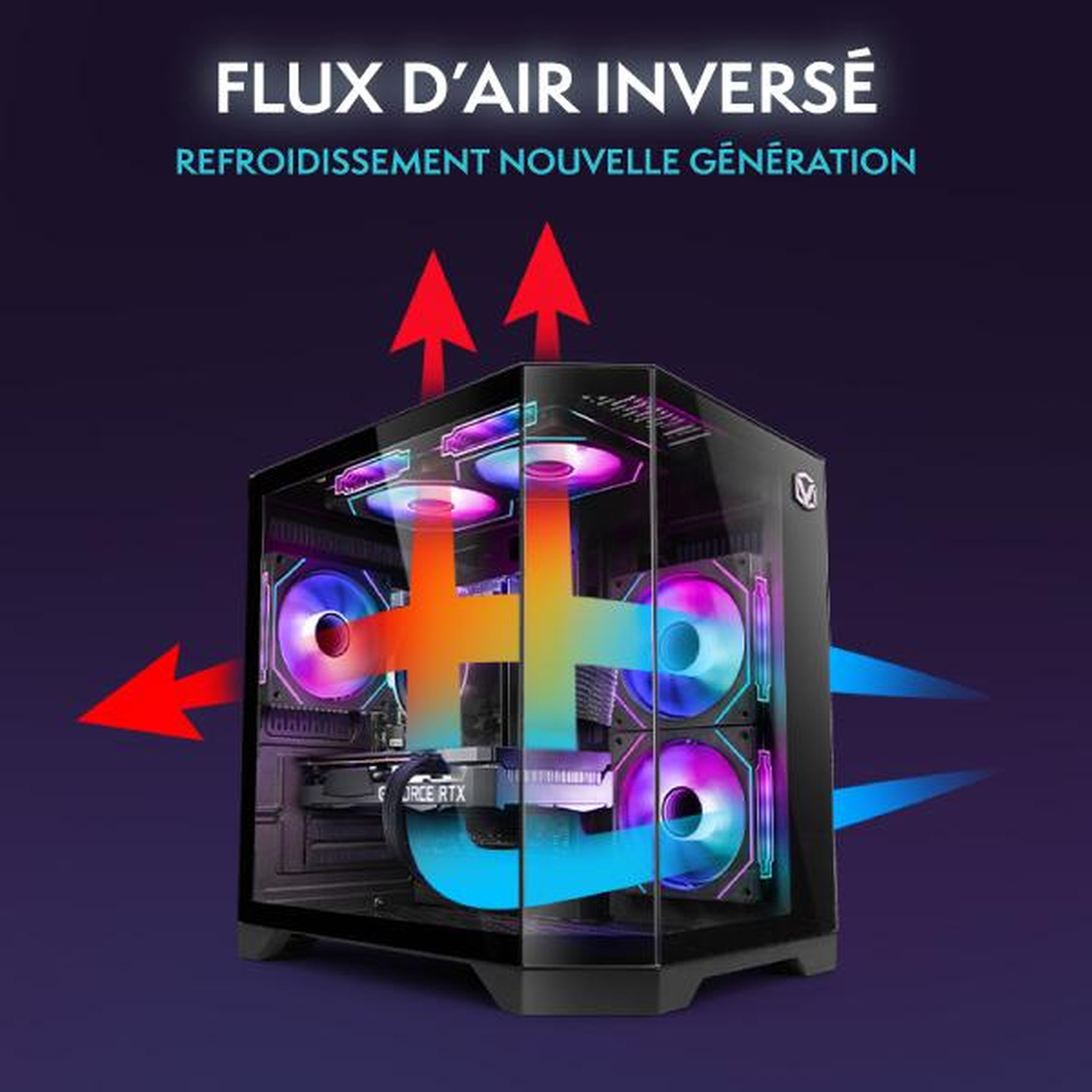 Voir la diapositive 3 : VIBOX PC Gamer Complet - Ryzen 5 5500, RTX 5060, 16 Go RAM, 1 To SSD, Windows 11, WiFi 6 + Bluetooth 5.4