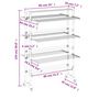 Voir la diapositive 6 : VIDAXL Sechoir a linge avec roues 89x64x129 cm aluminium