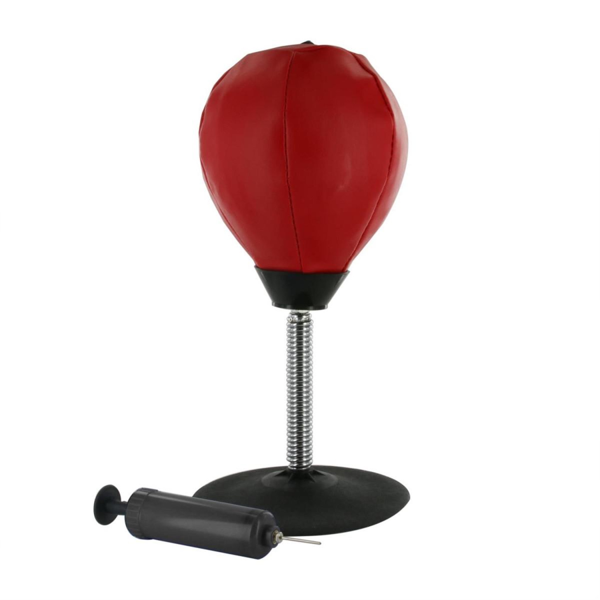 MISTER GADGET Punching ball de table  ventouse  36cm rouge