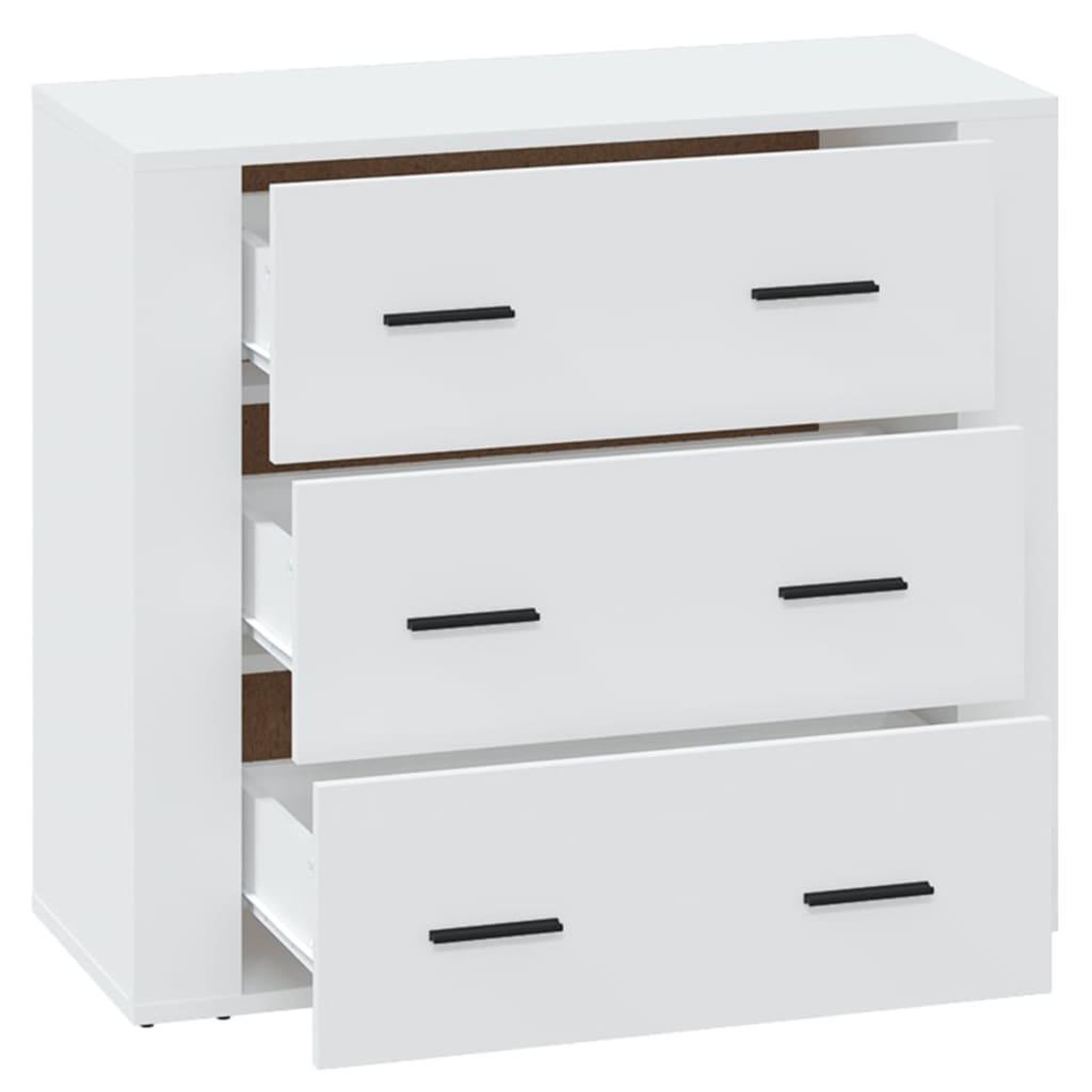 Voir la diapositive 4 : VIDAXL Buffet Blanc 80x33x70 cm Bois d'ingenierie