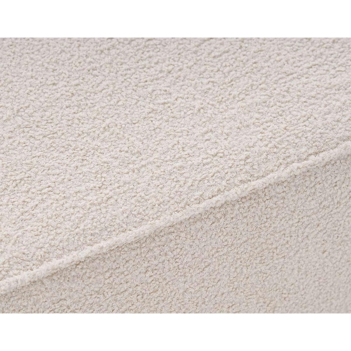 BEST MOBILIER Topaze - pouf - en tissu bouclette