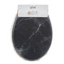 Voir la diapositive 4 : FIVE Abattant WC Imprimé Marbre  Léa  42cm Noir