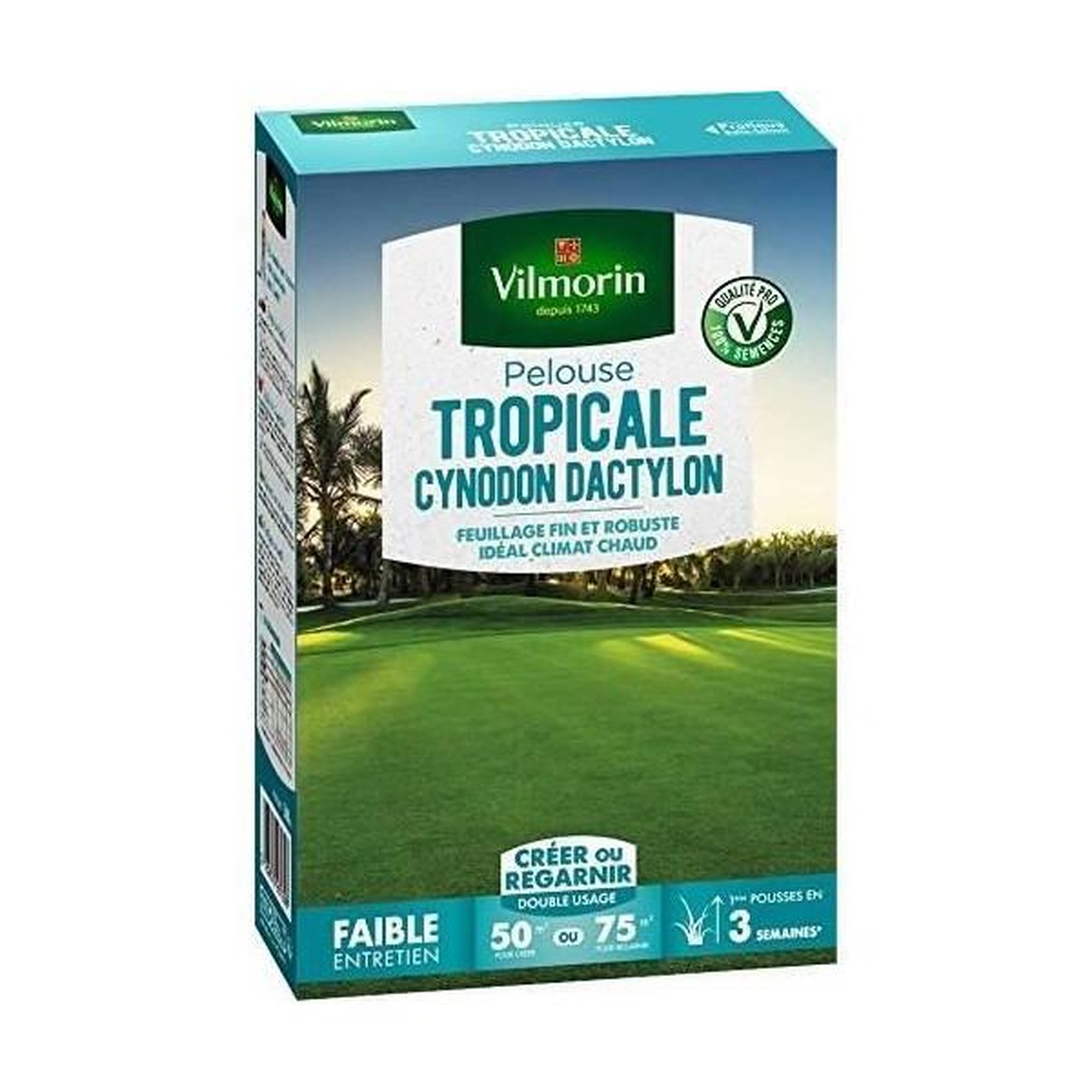 Voir la diapositive 2 : VILMORIN Vilmorin semences de gazon bord de mer les tropicales cynodon dactylon - 500 g