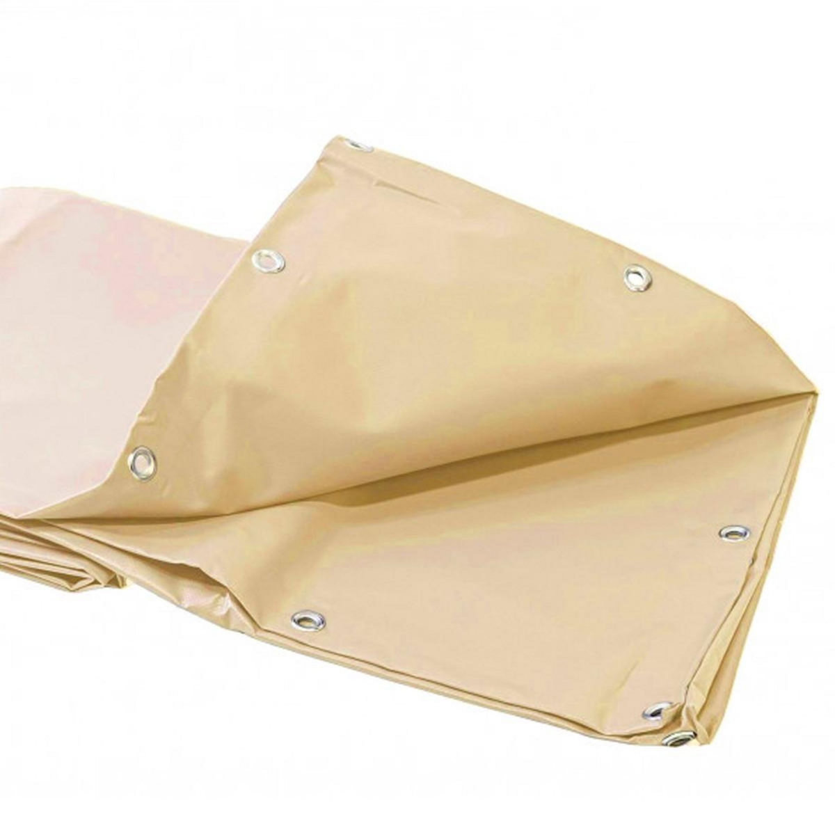 Univers du Pro Bâche Toiture 6 x 4 m Ivoire PVC résistance 640 g/m2 Haute Protection