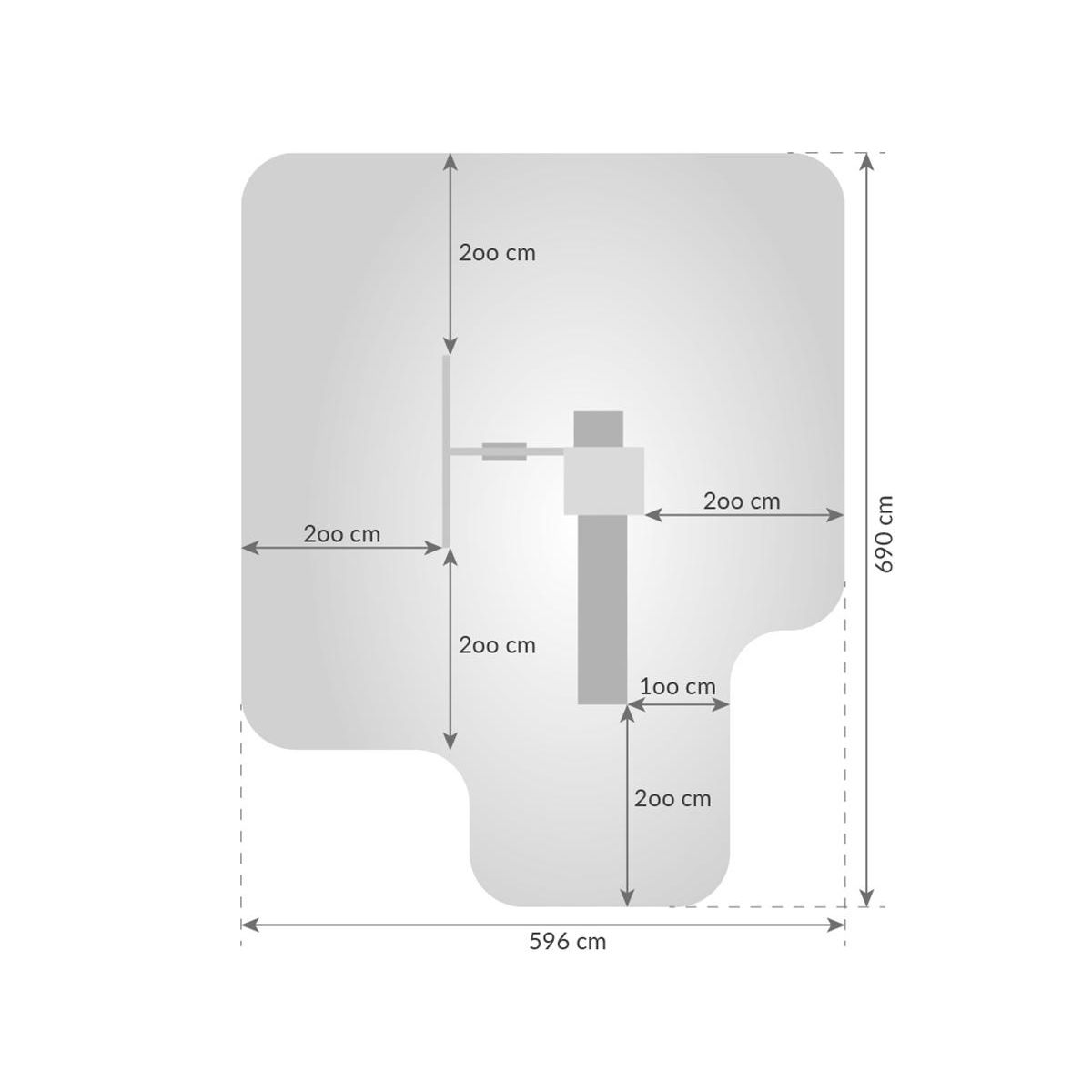 Fungoo Aire de jeux Funny 3 avec balançoire simple - Fungoo