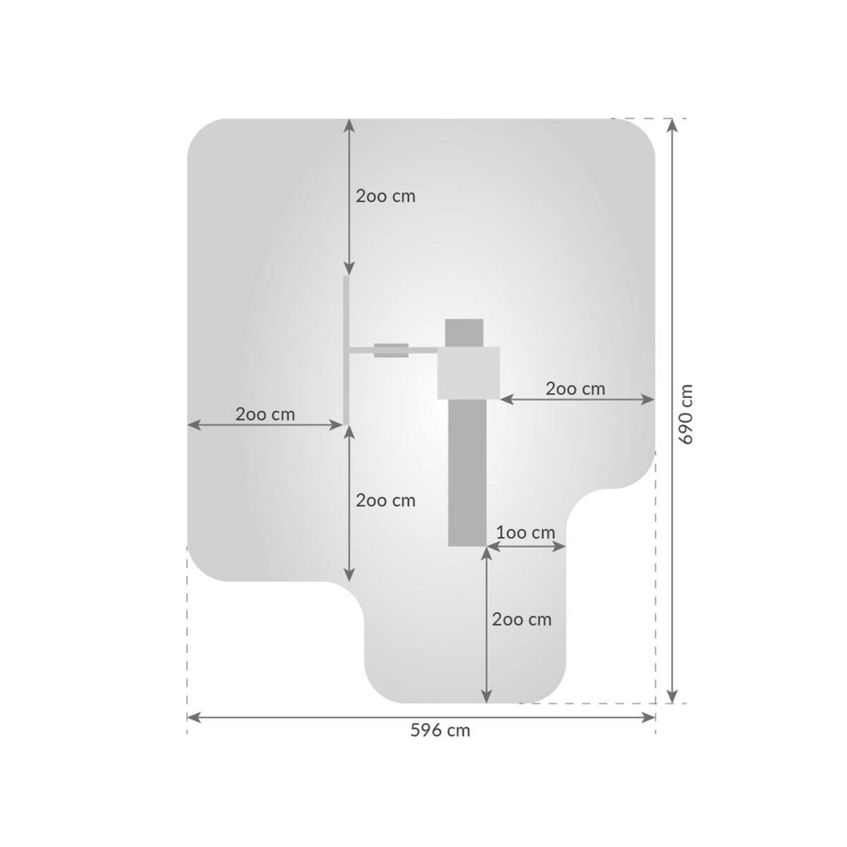 Fungoo Aire de jeux Funny 3 avec balançoire simple - Fungoo