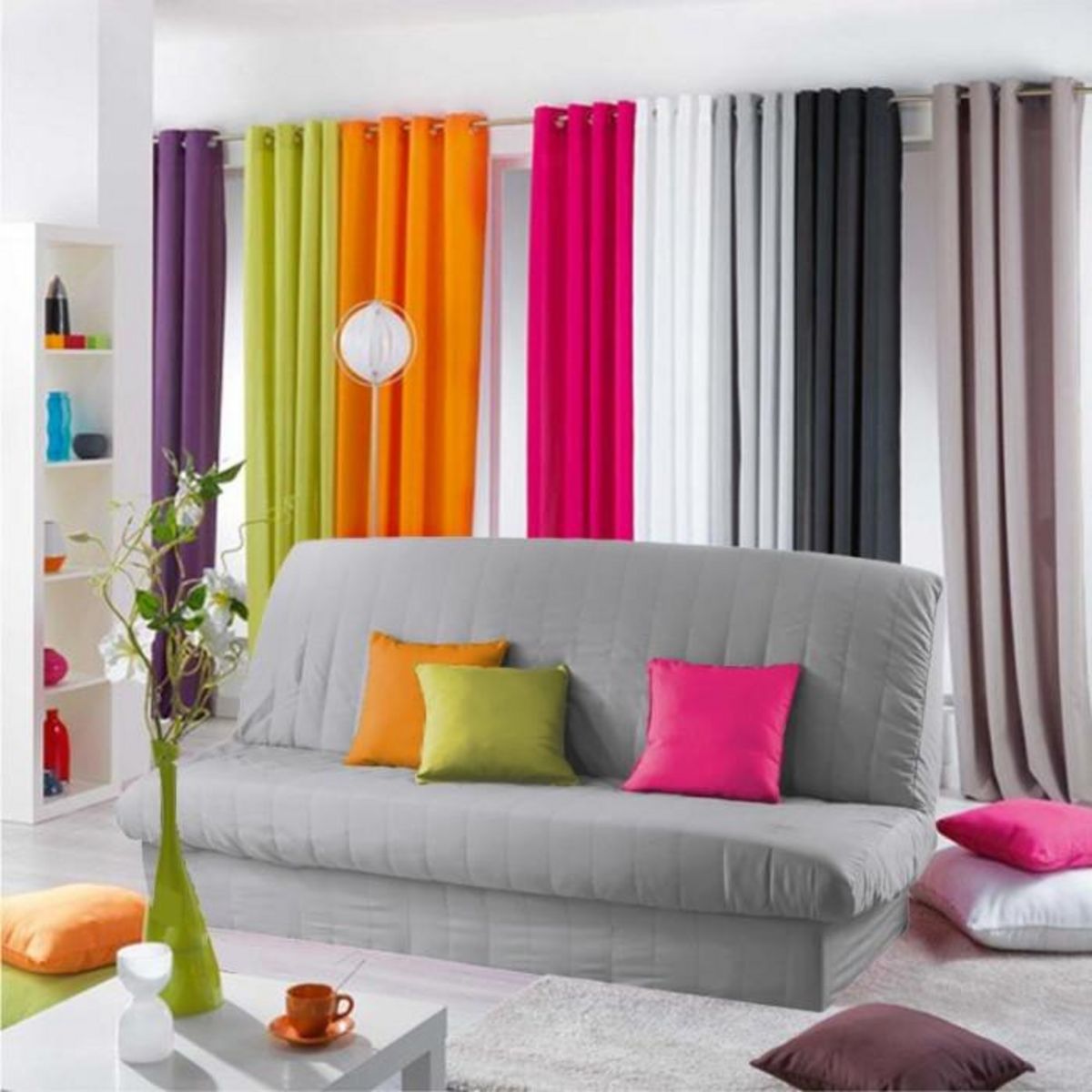 Paris Prix Housse de Clic-Clac  Essentiel  120x140cm Gris