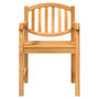 Voir la diapositive 4 : VIDAXL Chaises de jardin lot de 4 58x59x88 cm bois de teck solide