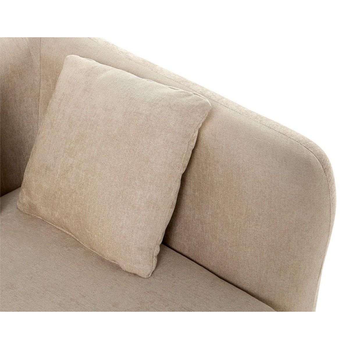 LISA DESIGN Ikare - module d'assise d'angle droit - en tissu