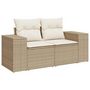 Voir la diapositive 3 : VIDAXL Salon de jardin avec coussins 9 pcs beige resine tressee