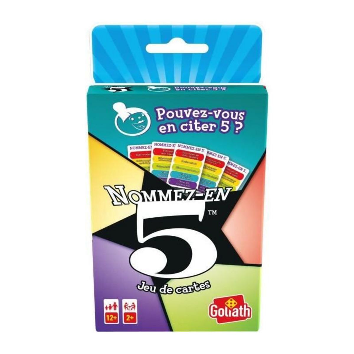GOLIATH Nommez-en 5 - Jeu de cartes - GOLIATH