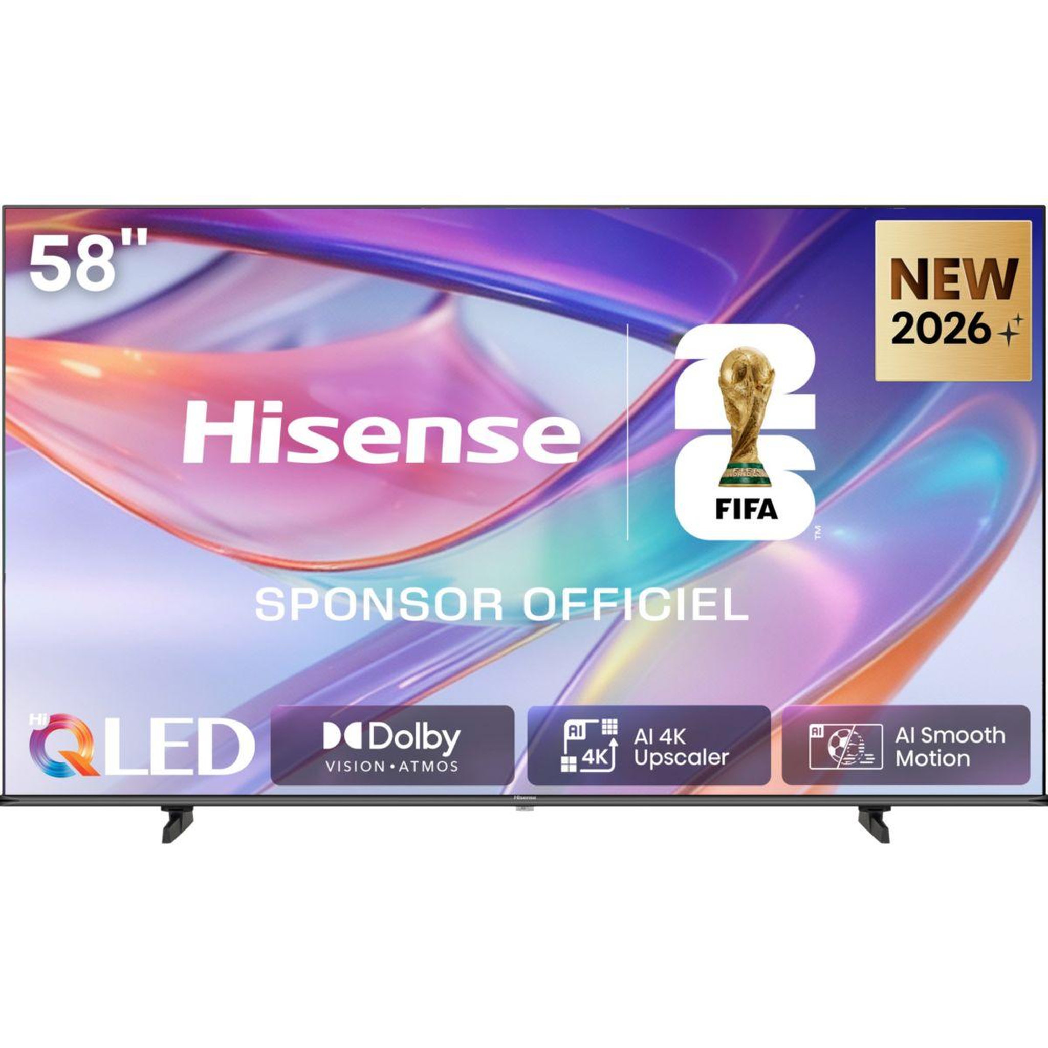 Voir la diapositive 1 : Hisense Tv qled 58e7s (2026) 58  (146 cm)