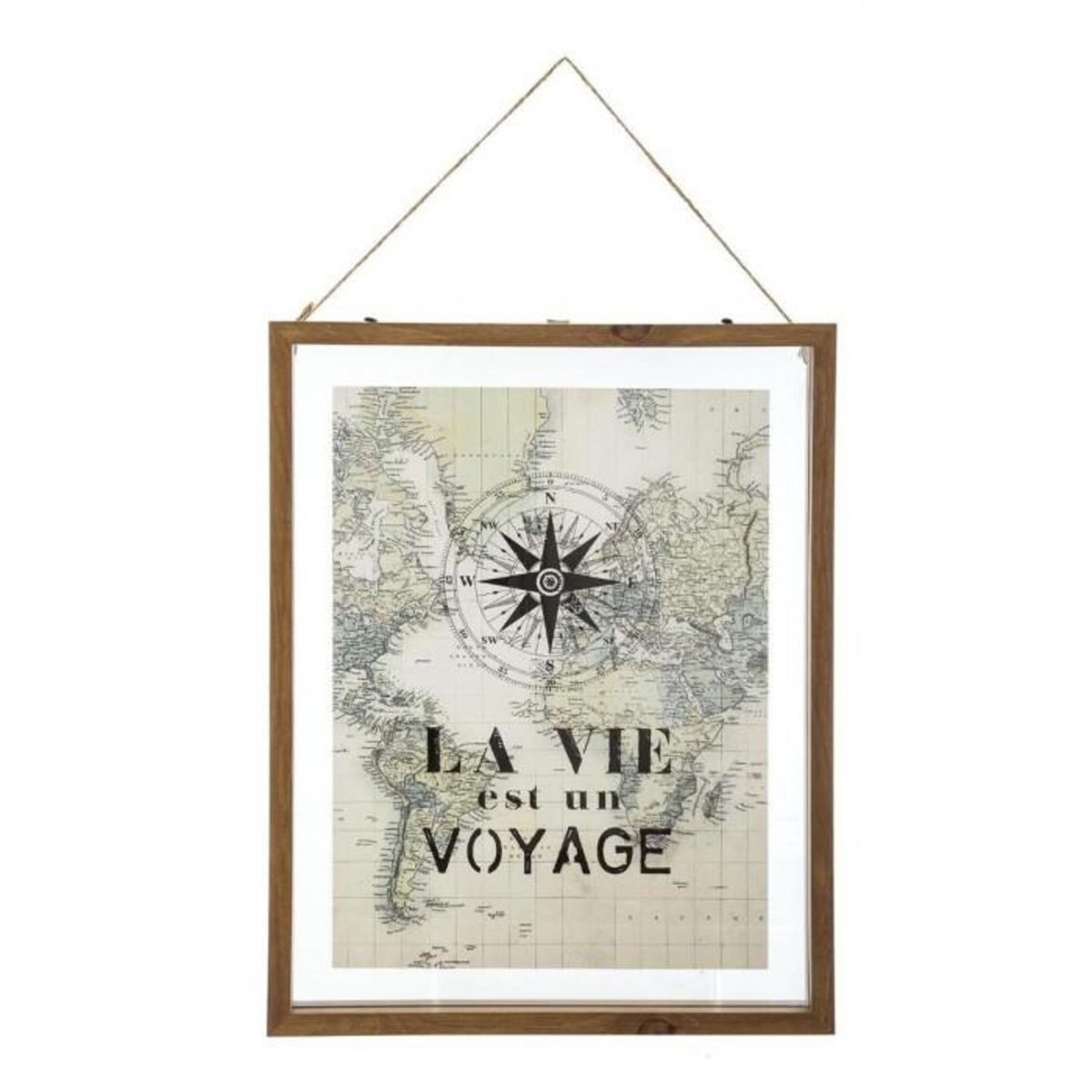 ATMOSPHERA Tableau Déco en Verre  Loft  38x48cm Naturel