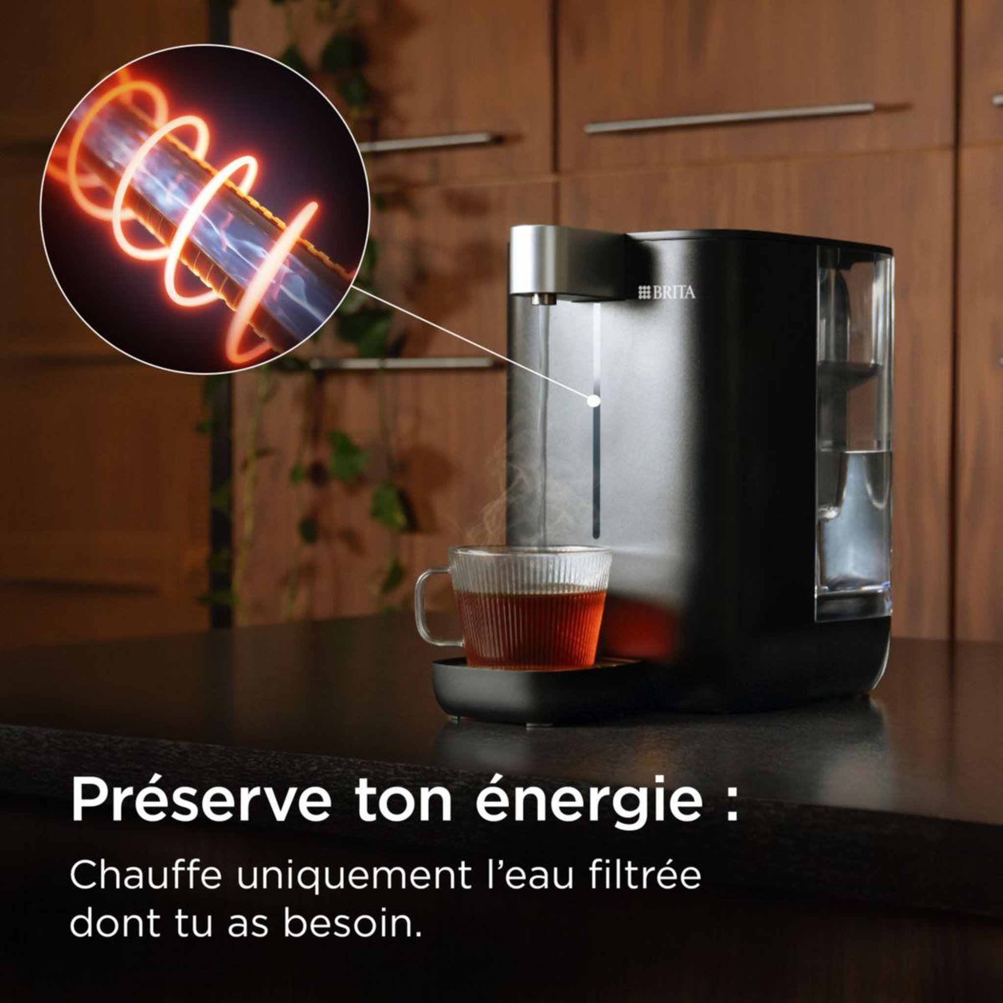 Voir la diapositive 4 : Brita Fontaine à eau CUBE (4.0 L) technologie UV-C + 1 filtre à eau MAXTRA PRO Expert anti-tartre