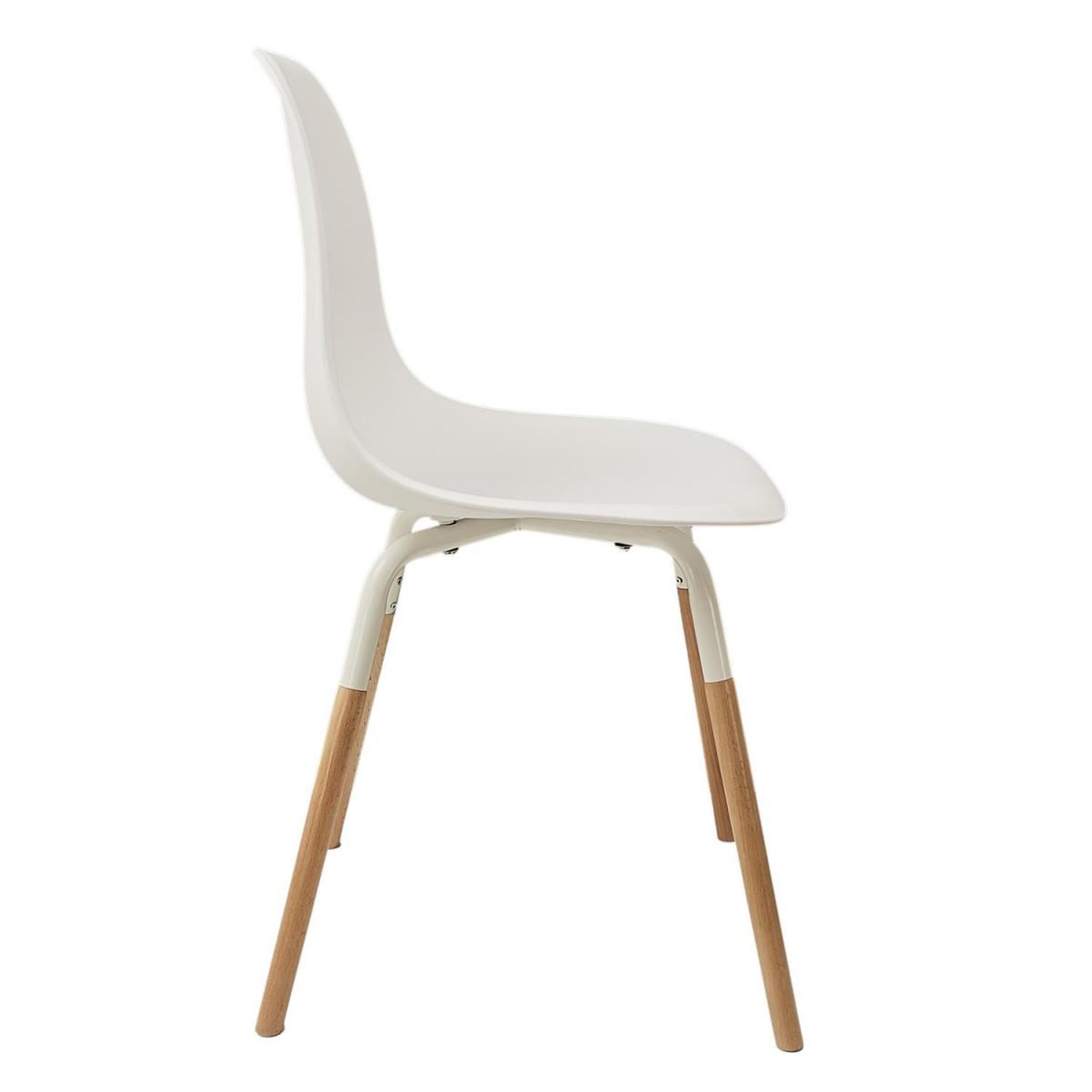 Voir la diapositive 4 : The Home Deco Factory Lot de 4 chaises scandinaves  phénix  81cm blanc