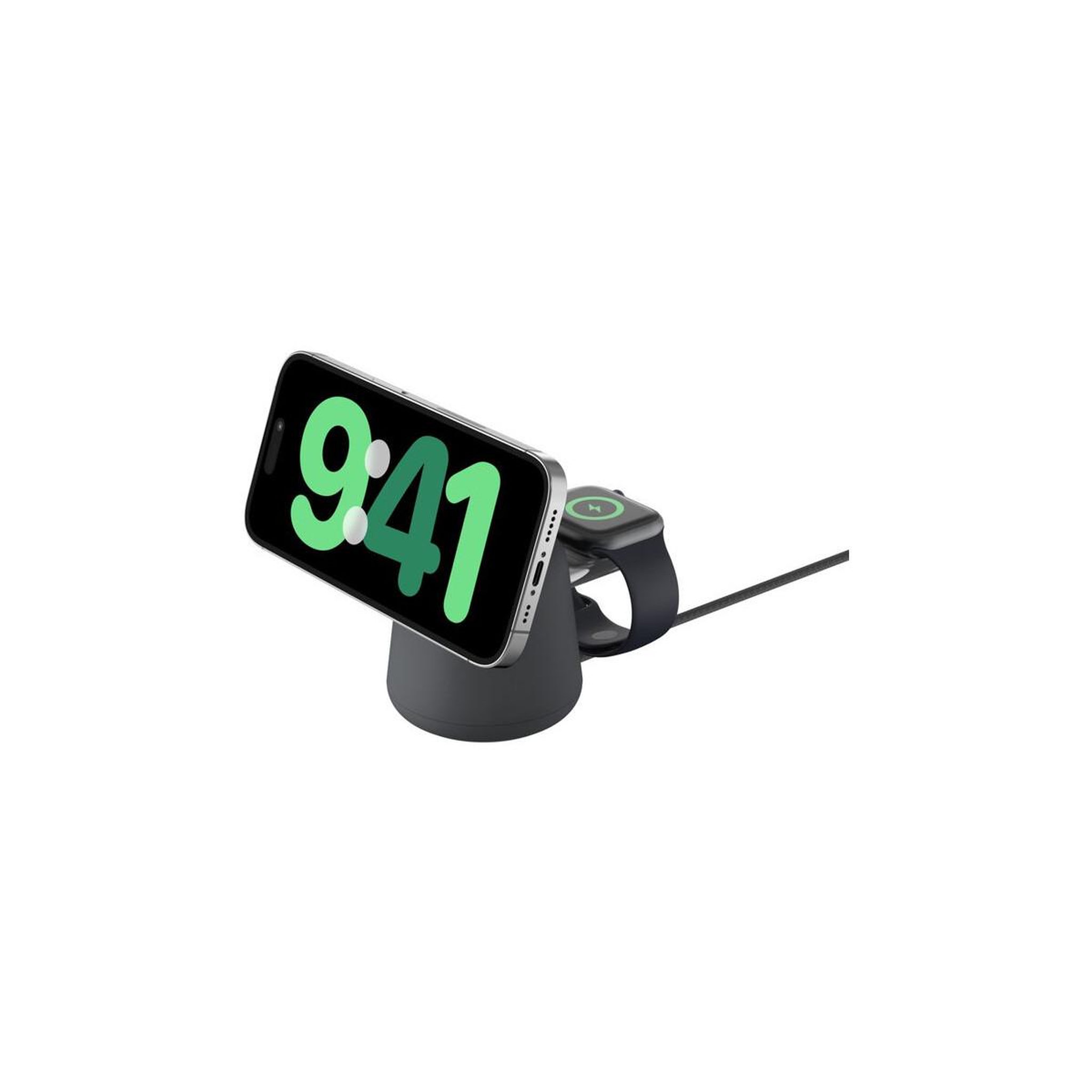 Belkin Belkin boostcharge pro casques, smartphone, smartwatch charbon de bois secteur recharge sans fil charge rapide intérieure
