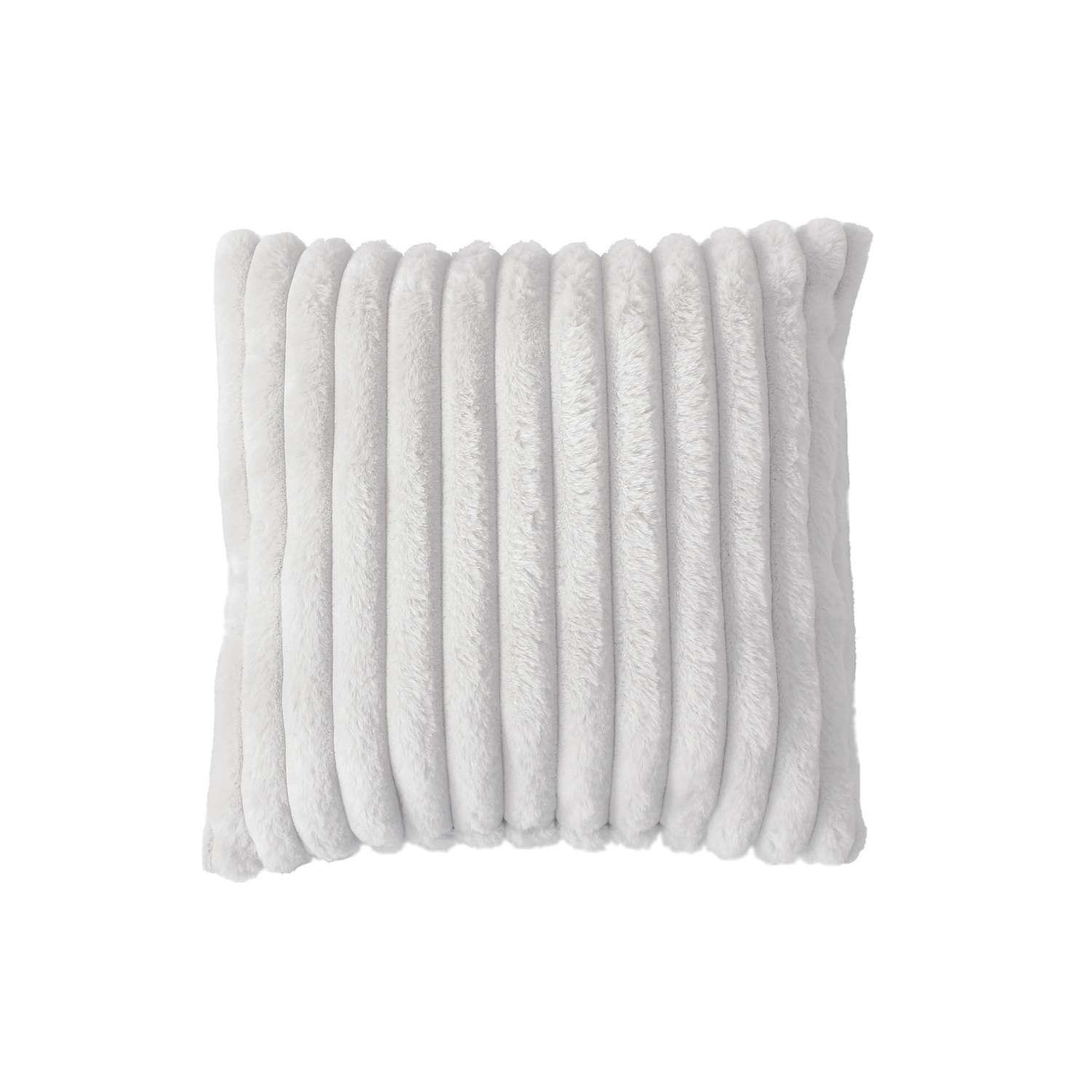 TOILINUX Coussin sela imitiation fourrure. Coloris disponibles : Vert, Jaune, Blanc, Beige