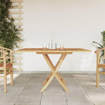 VIDAXL Table pliable de jardin 110x110x75 cm bois massif de teck