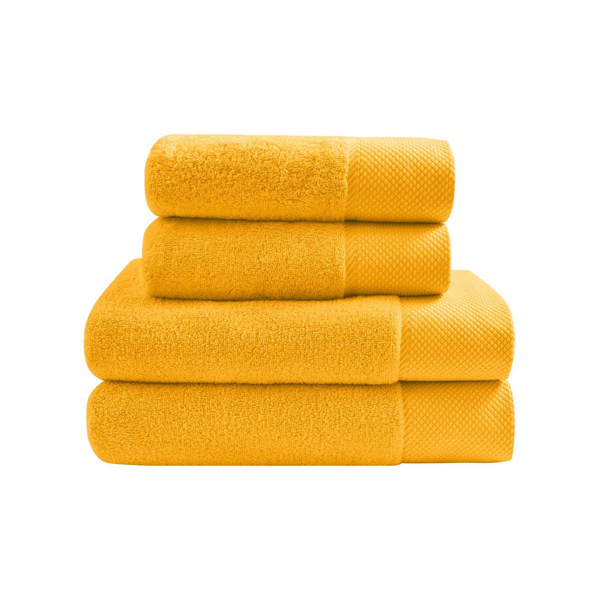 Voir la diapositive 1 : Sensei Maison Ensemble de bain 4 pièces Zéro Twist SENSOFT (2 draps de bain + 2 serviettes)