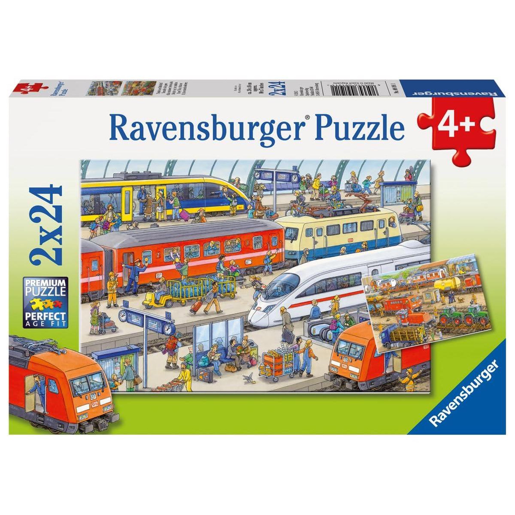 RAVENSBURGER puzzle 24 pièces- tumulte à la gare