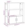 Voir la diapositive 6 : VIDAXL Buffet Gris beton 80x30x90 cm Bois d'ingenierie