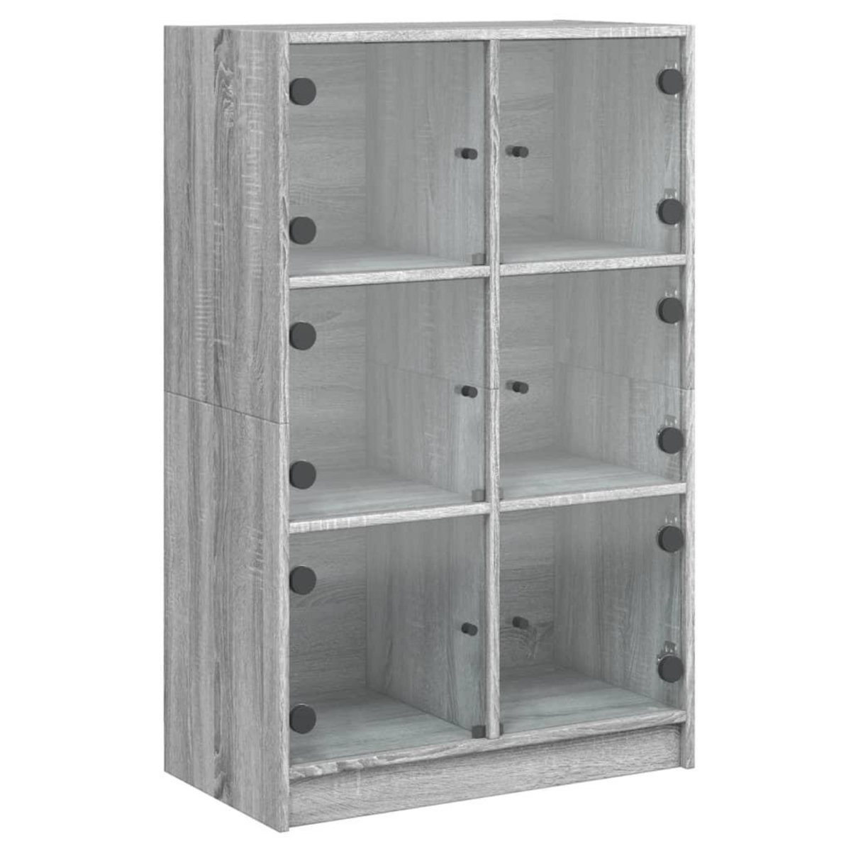 VIDAXL Buffet haut avec portes gris sonoma 68x37x109cm bois ingenierie