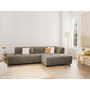 Voir la diapositive 1 : LISA DESIGN Curtis - canapé d'angle droit 4 places en tissu texturé