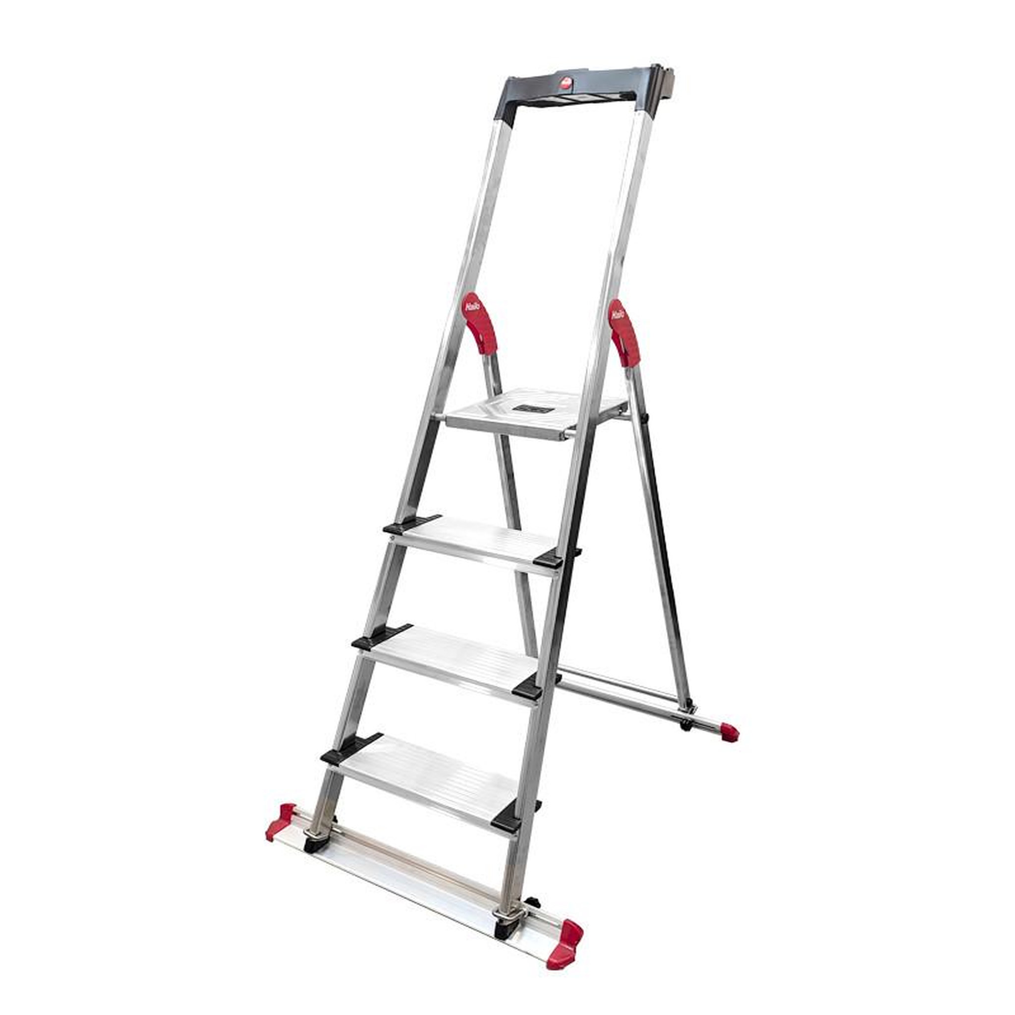 Voir la diapositive 4 : HAILO Kit de 2 rails pour escabeau universels amovibles garden hailo