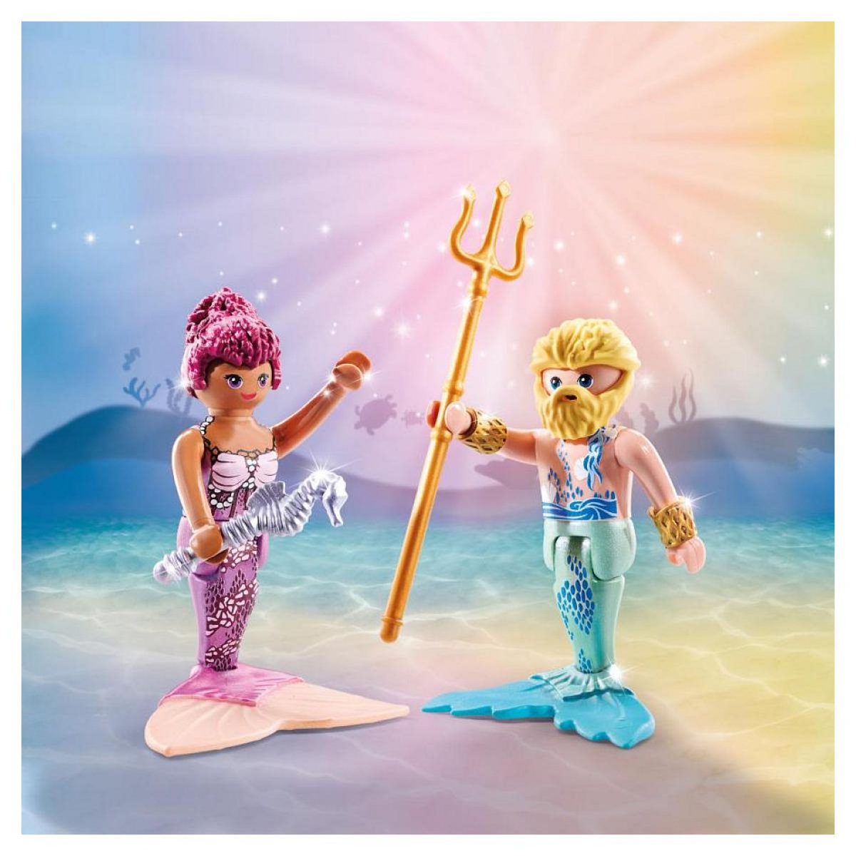 PLAYMOBIL 71799 Sirene et triton avec sceptre et trident
