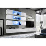 Voir la diapositive 2 : Paris Prix Ensemble Meuble TV Mural  Fly J3  320cm Blanc