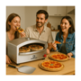 Voir la diapositive 3 : Kemper Four à pizza à gaz 4800W Cuisson pierre réfractaire 250 à 400°C Spatule Incluse KEMPER