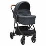 Voir la diapositive 2 : VIDAXL Poussette pour bebe 2-en-1 Anthracite et noir Acier