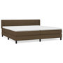 Voir la diapositive 2 : VIDAXL Sommier a lattes de lit avec matelas Marron fonce 200x200 cm