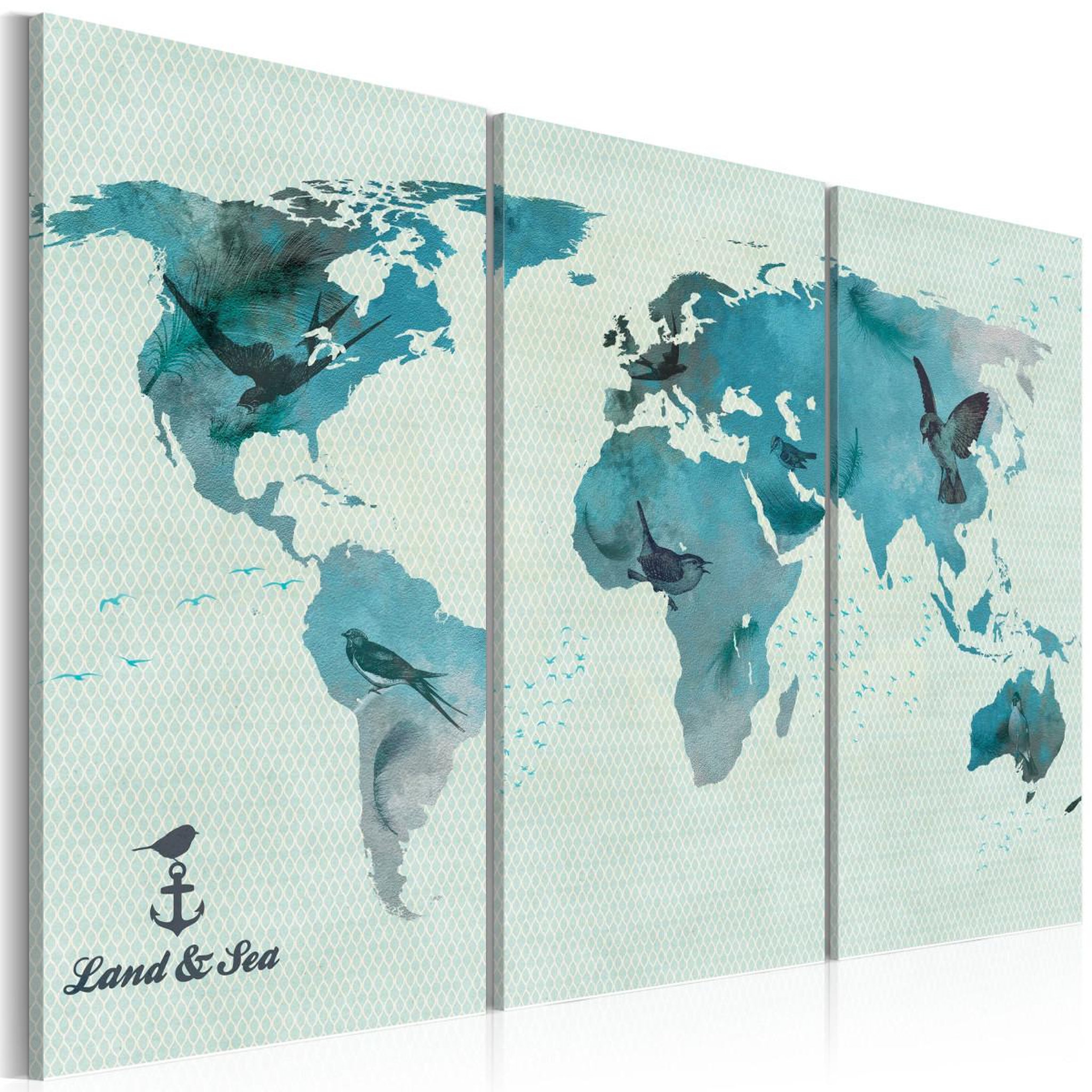 Paris Prix Tableau imprimé 3 panneaux  migration aviaire. Coloris disponibles : Multicolore