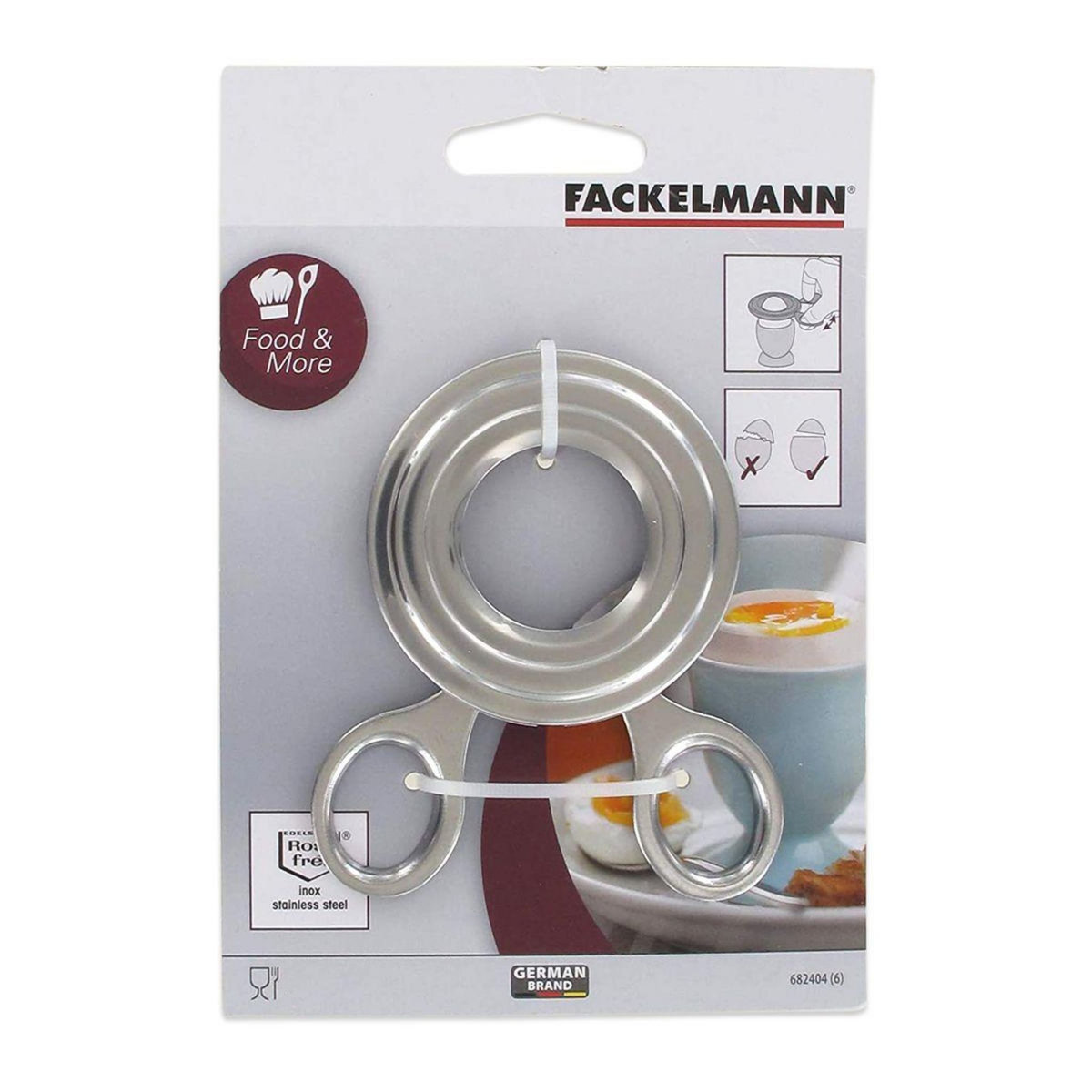 Fackelmann Coupe-œuf à la coque Inox Fackelmann