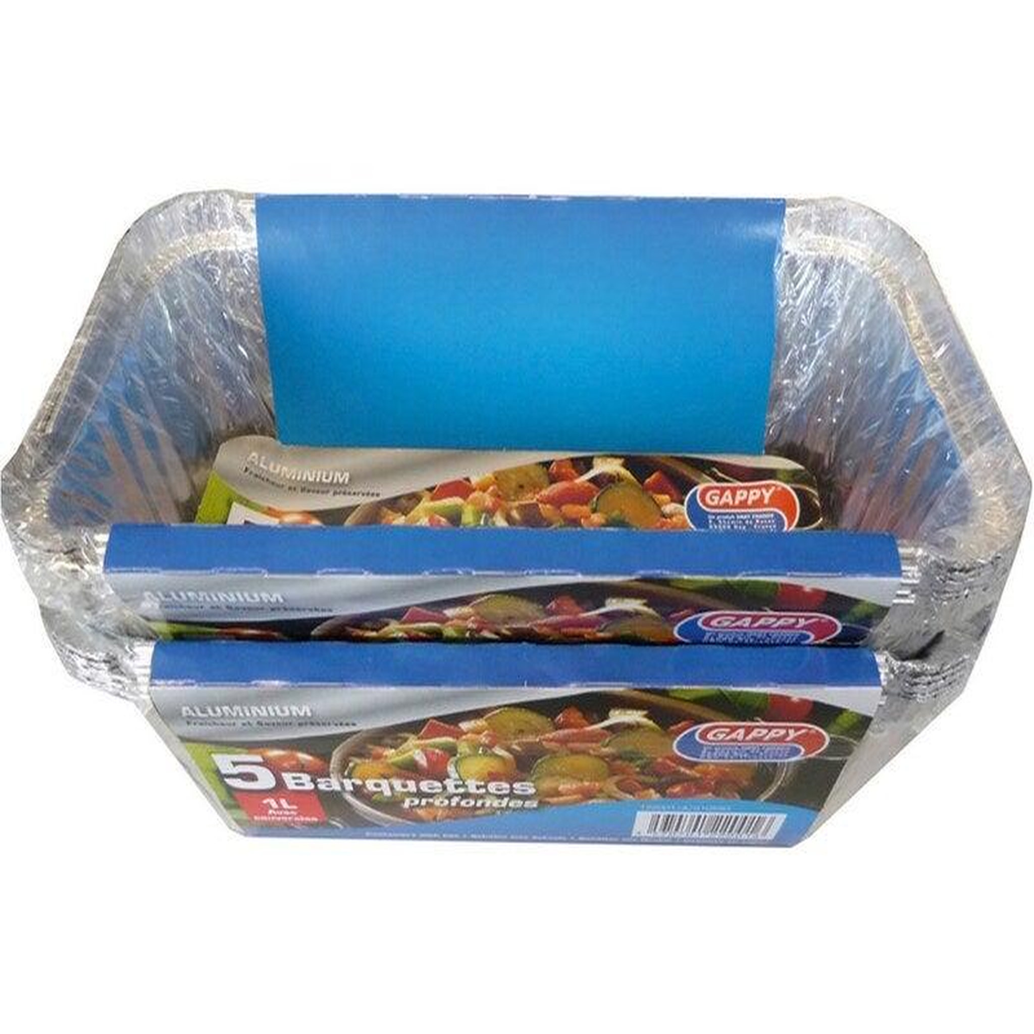 CENTRALE BRICO Lot de 5 barquettes aluminium 1L