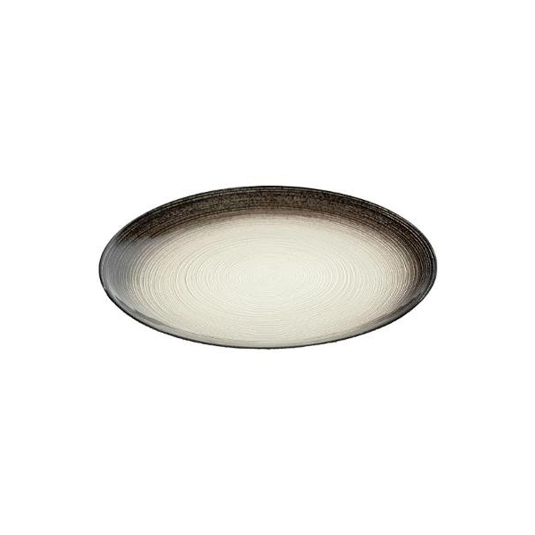 Voir la diapositive 2 : SECRET DE GOURMET Lot de 6 assiettes à dessert  jem  21cm noir & argent