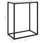 Voir la diapositive 6 : VIDAXL Table console Blanc 60x35x75 cm Verre trempe
