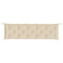 Voir la diapositive 4 : VIDAXL Coussin de banc de jardin beige 180x50x7 cm tissu oxford